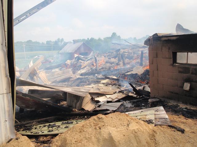 Barn fire, 07.31.2010, Connolly farm